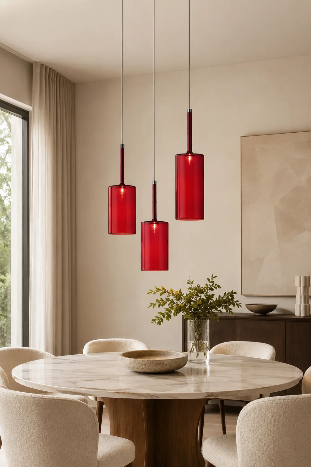 Hailie Minimalist Modern Glass LED Pendant Light 3 Style - Lumpaz