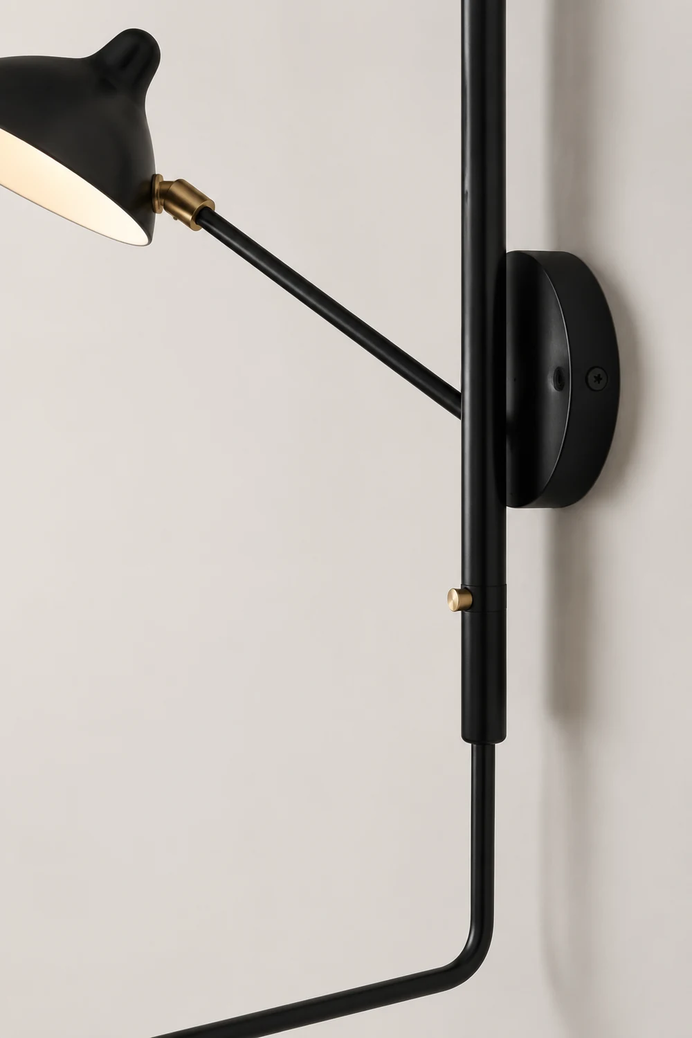 Schmitt Wall Lamp Industry, Metal, Black, Living Room - Lumpaz