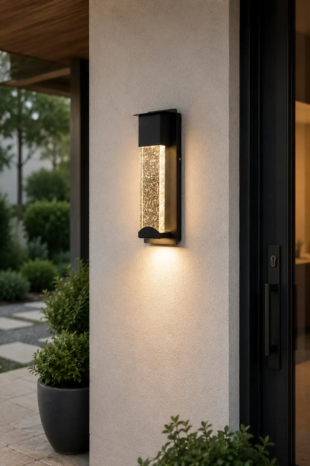 Orr Outdoor Wall Lamp, Steady/Sensor Lights - Lumpaz