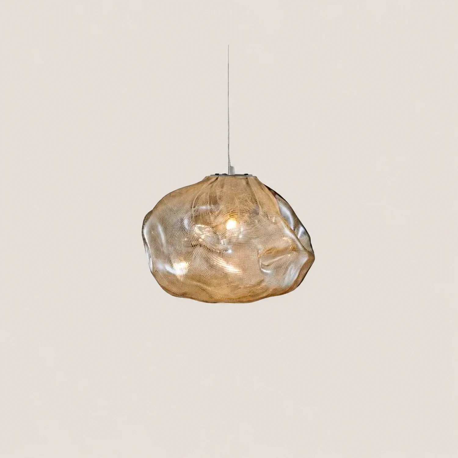 Byers Minimalist Spherical Metal/Glass Pendant Light, 3 Color - Lumpaz