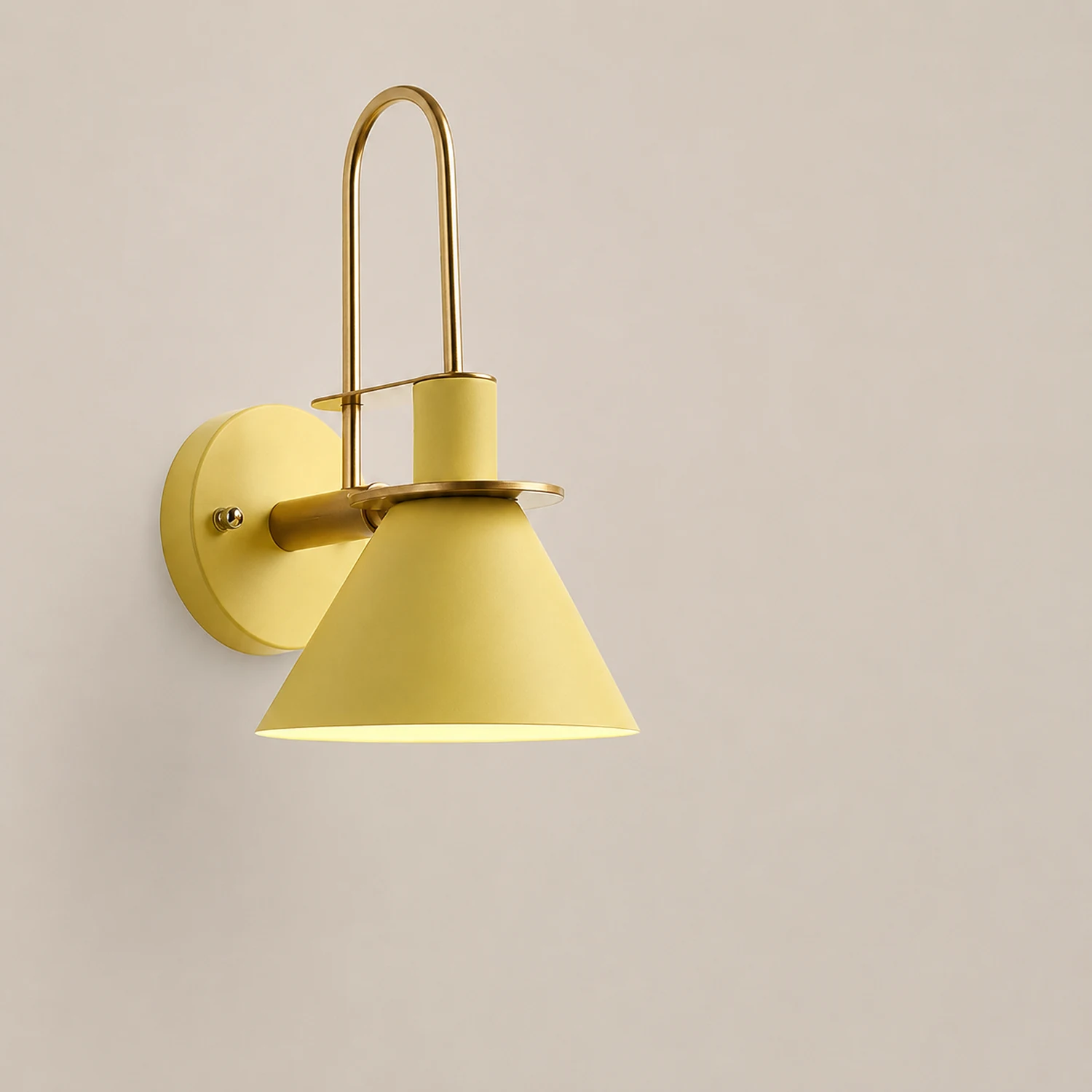 Morandi Vintage Horn Shape Metal Wall Lamp, Living room/Bedroom/Bathroom - Lumpaz