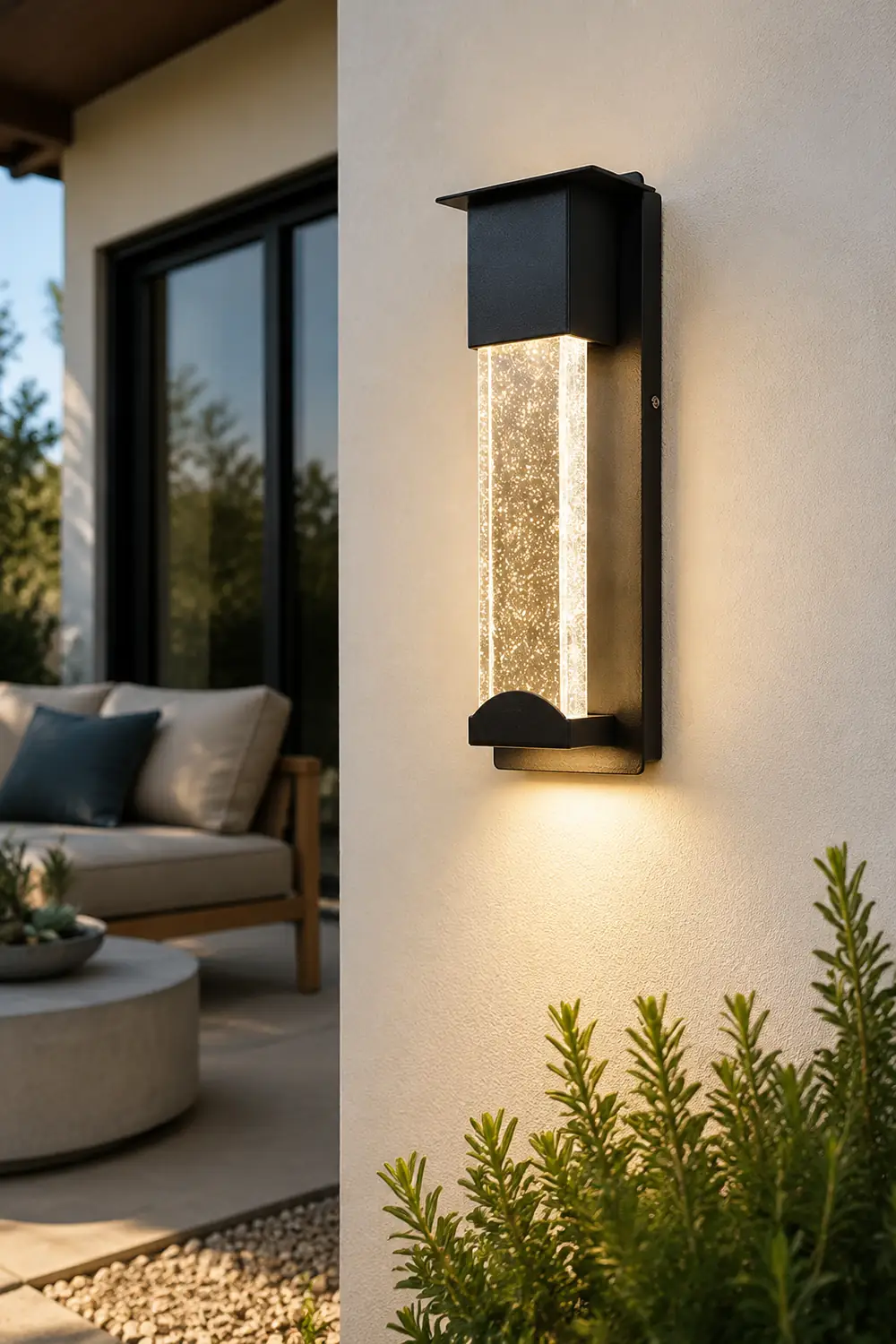 Orr Outdoor Wall Lamp, Steady/Sensor Lights - Lumpaz