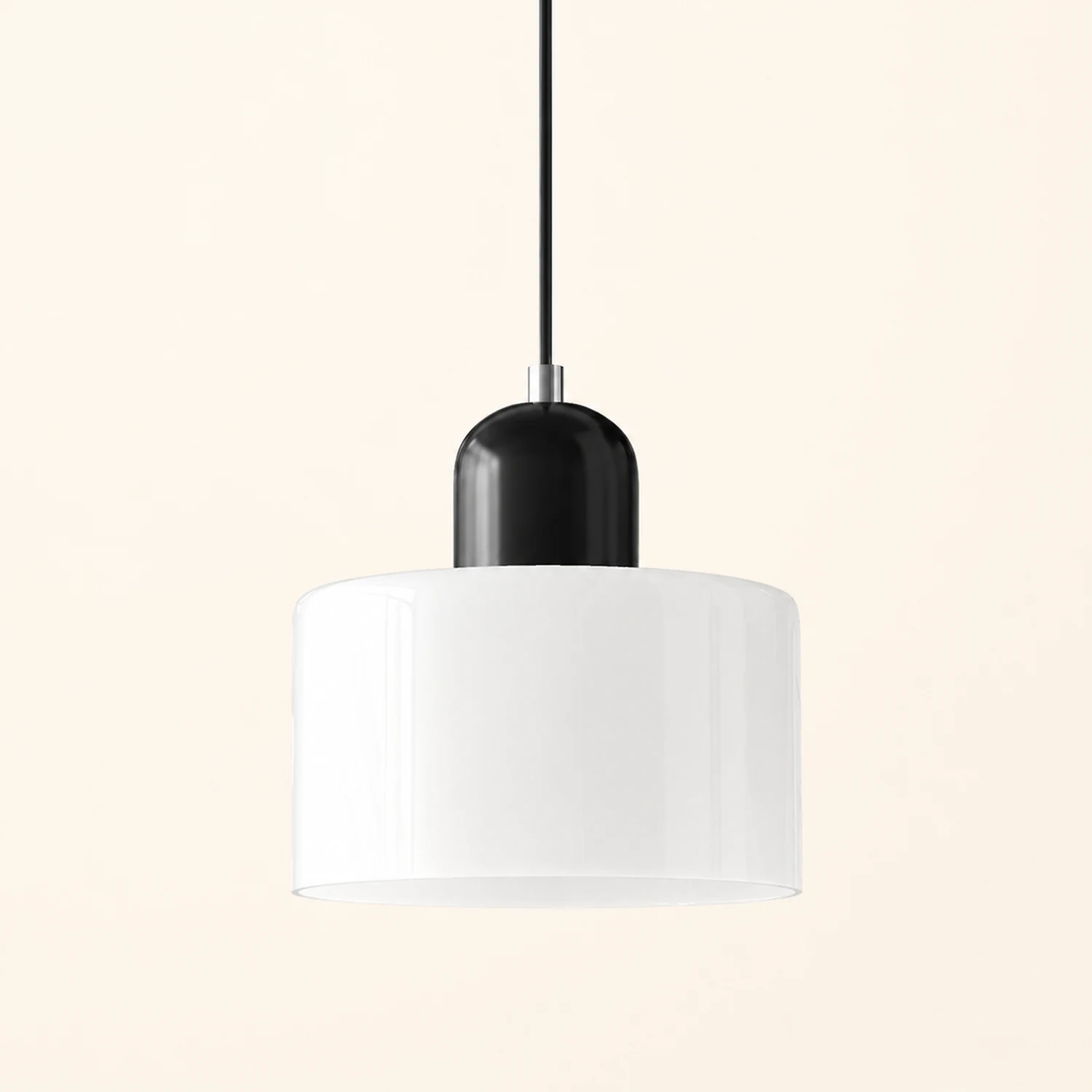 Morandi Modern White Glass Kitchen Island Pendant Light - Lumpaz