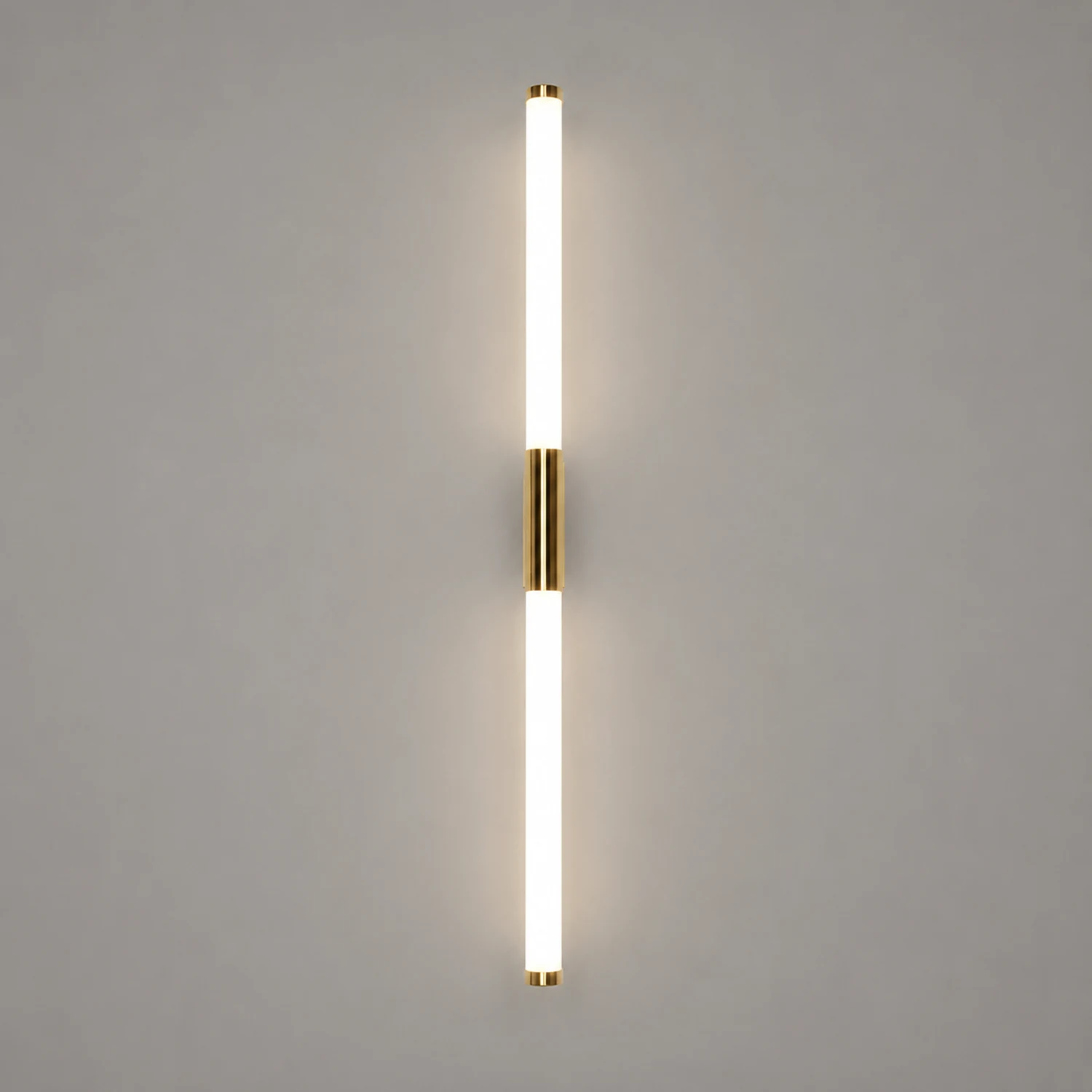 Leigh Minimalist Linear Metal Wall Lamp, Gold - Lumpaz