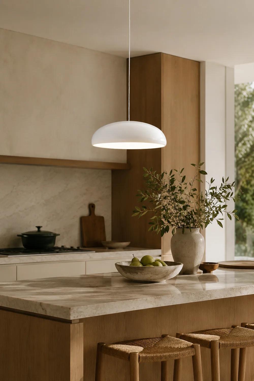 Leilani Elegant Modern Artistic Deco Pendant Light Metal Acrylic Dining Room - Lumpaz