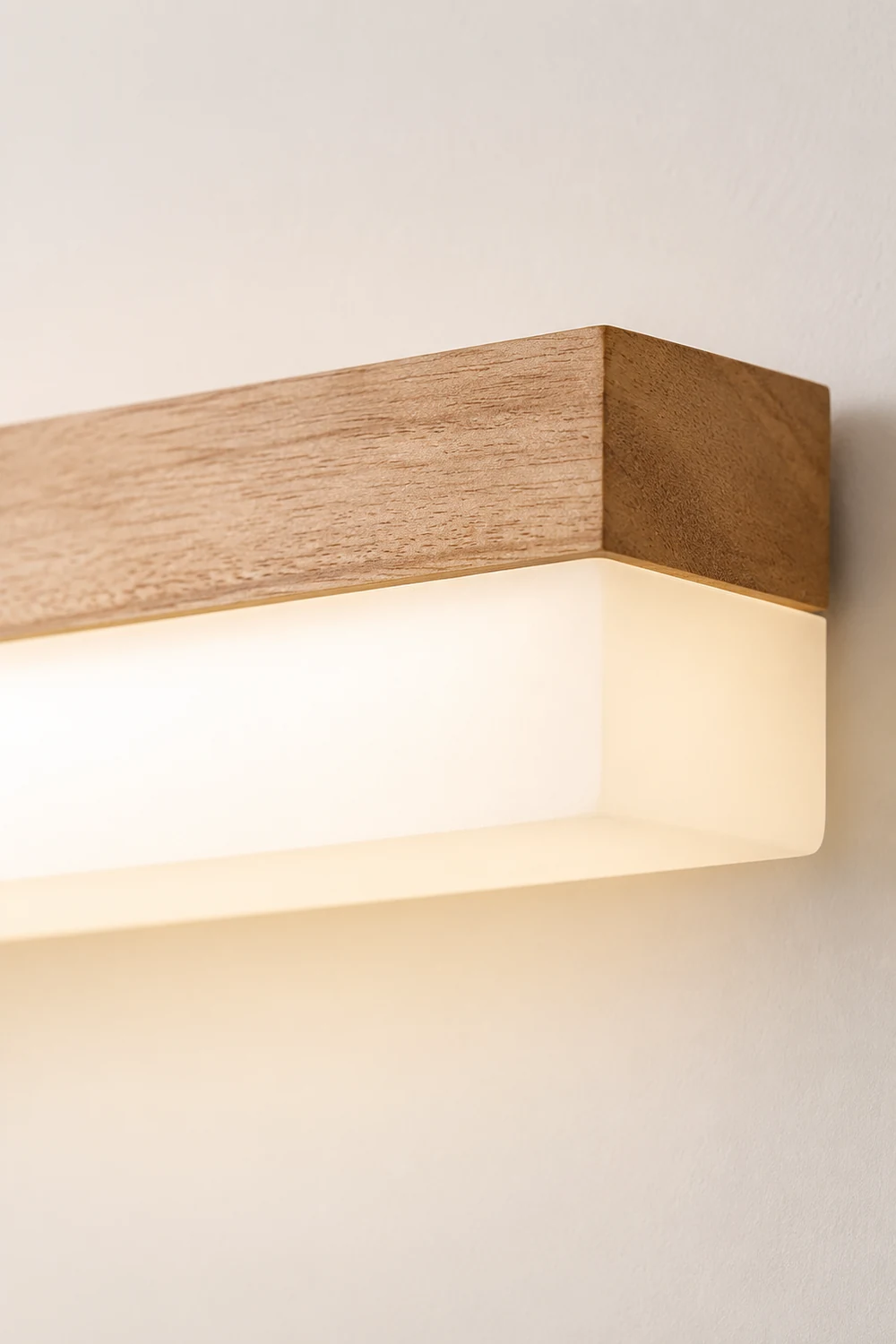 Ozawa Modern Rectangular/Arc Shape Wood/Metal Wall Lamp - Lumpaz