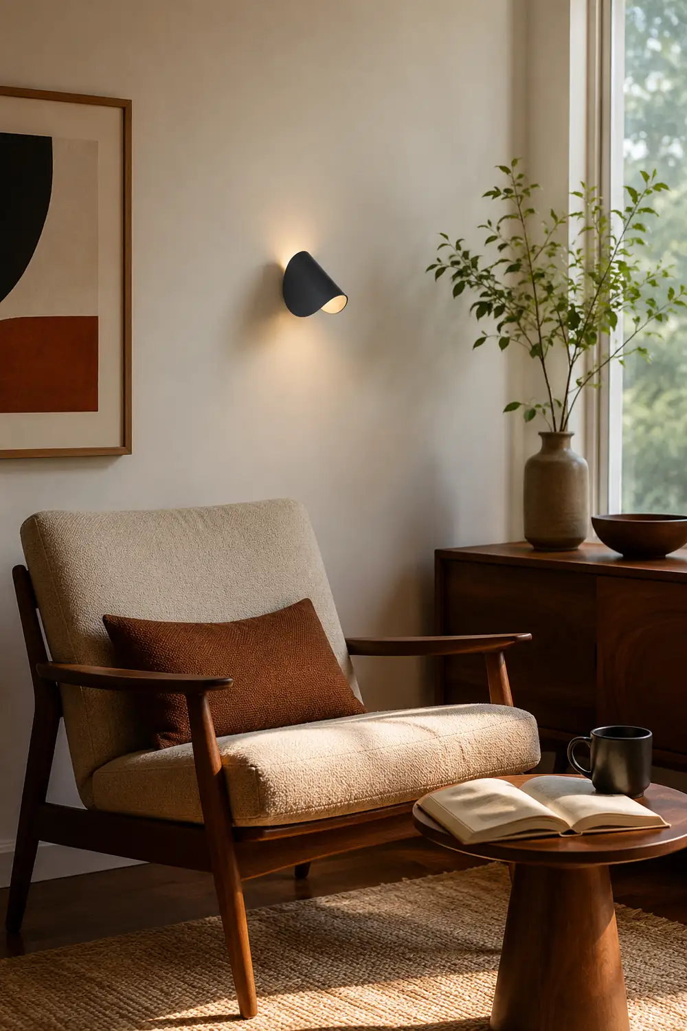 Eveline LED Wall Reading Lamp 360° Rotatable, Bedside & Living Room - Lumpaz