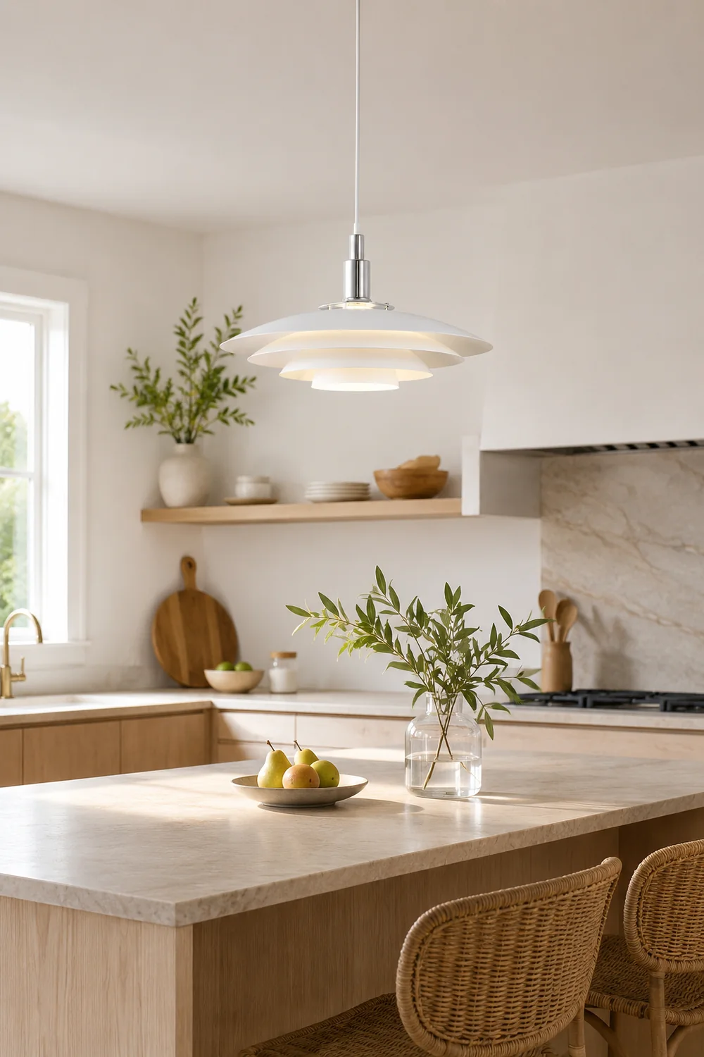 Carins Cluster White Nordic Pendant Light Living Room/Kitchen - Lumpaz