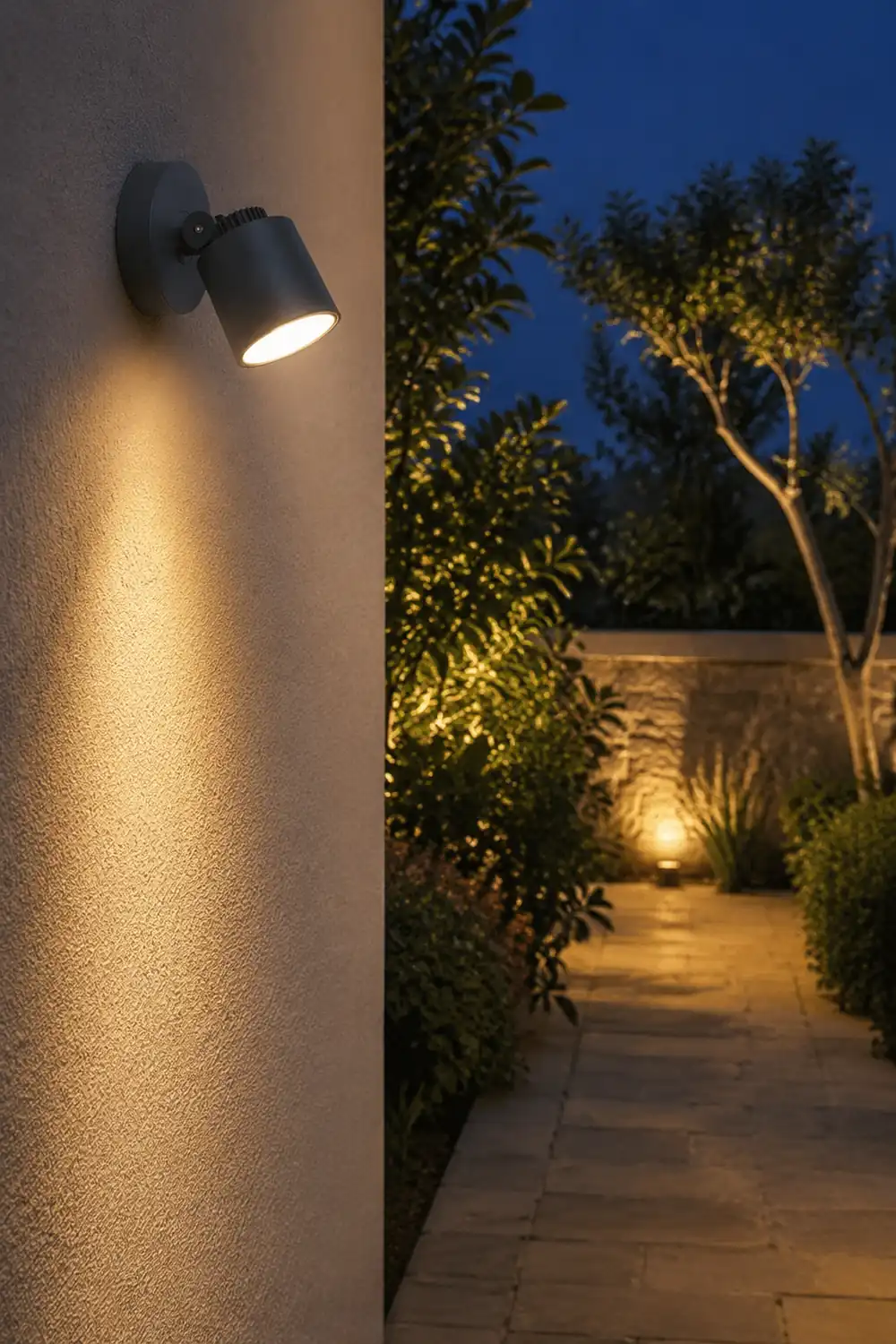 Orr Modern Camera Shape Metal/Acrylic Outdoor Waterproof Wall Lamp Spotlight, Black - Lumpaz