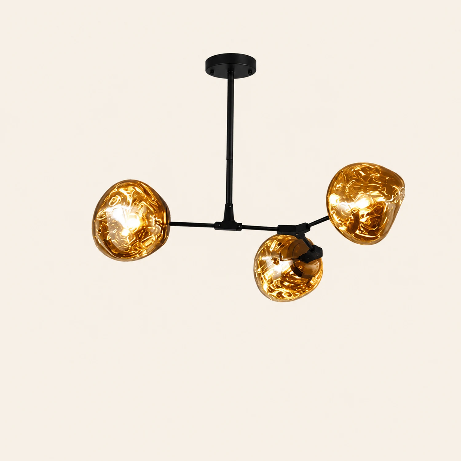 Mirza Modern Globe Lava 3 Pendant Light Fixture 3/6/8 Head - Lumpaz