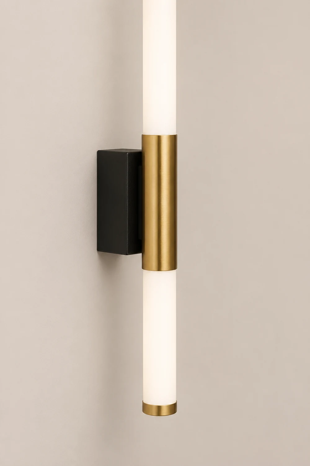 Leigh Modern Linear Cooper White Mirror Front Wall Lamp - Lumpaz
