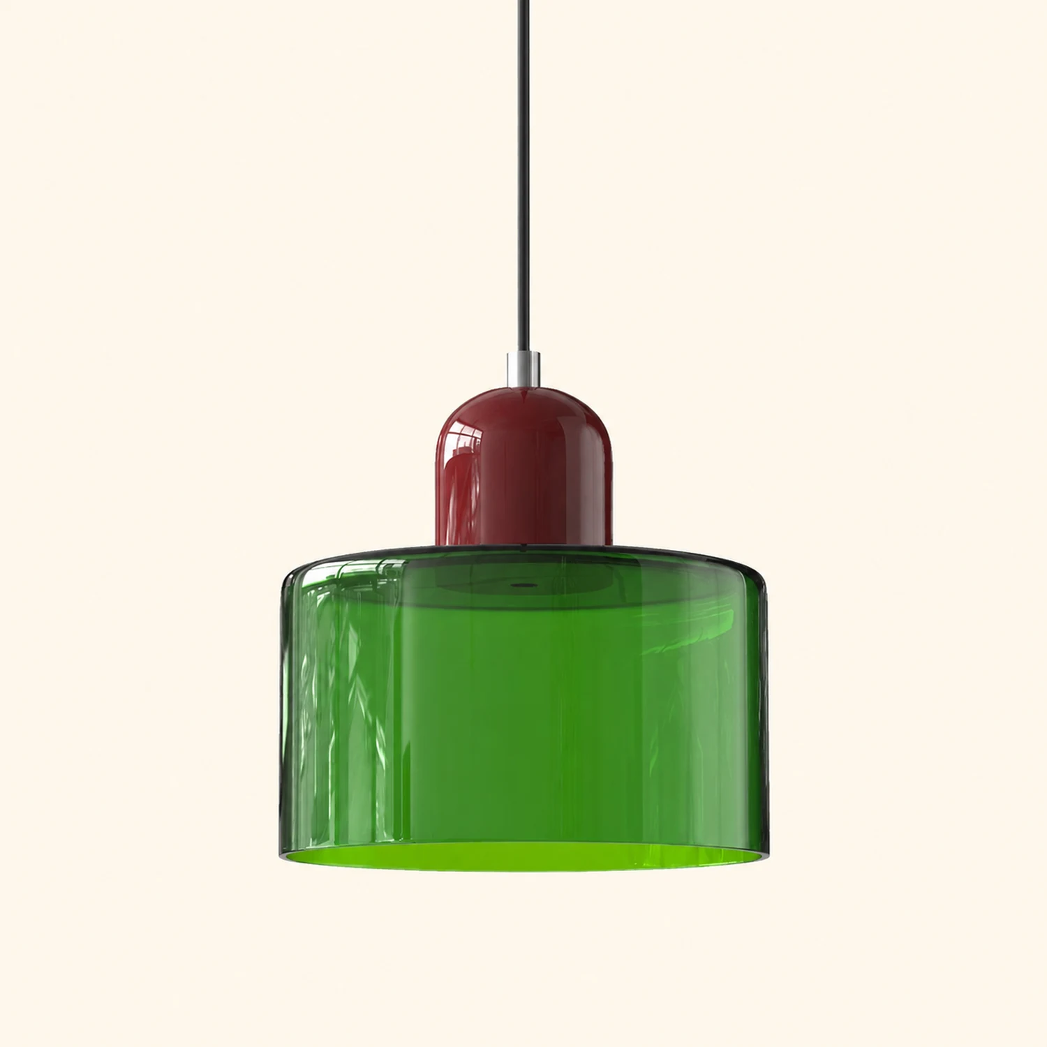 Morandi Modern White Glass Kitchen Island Pendant Light - Lumpaz