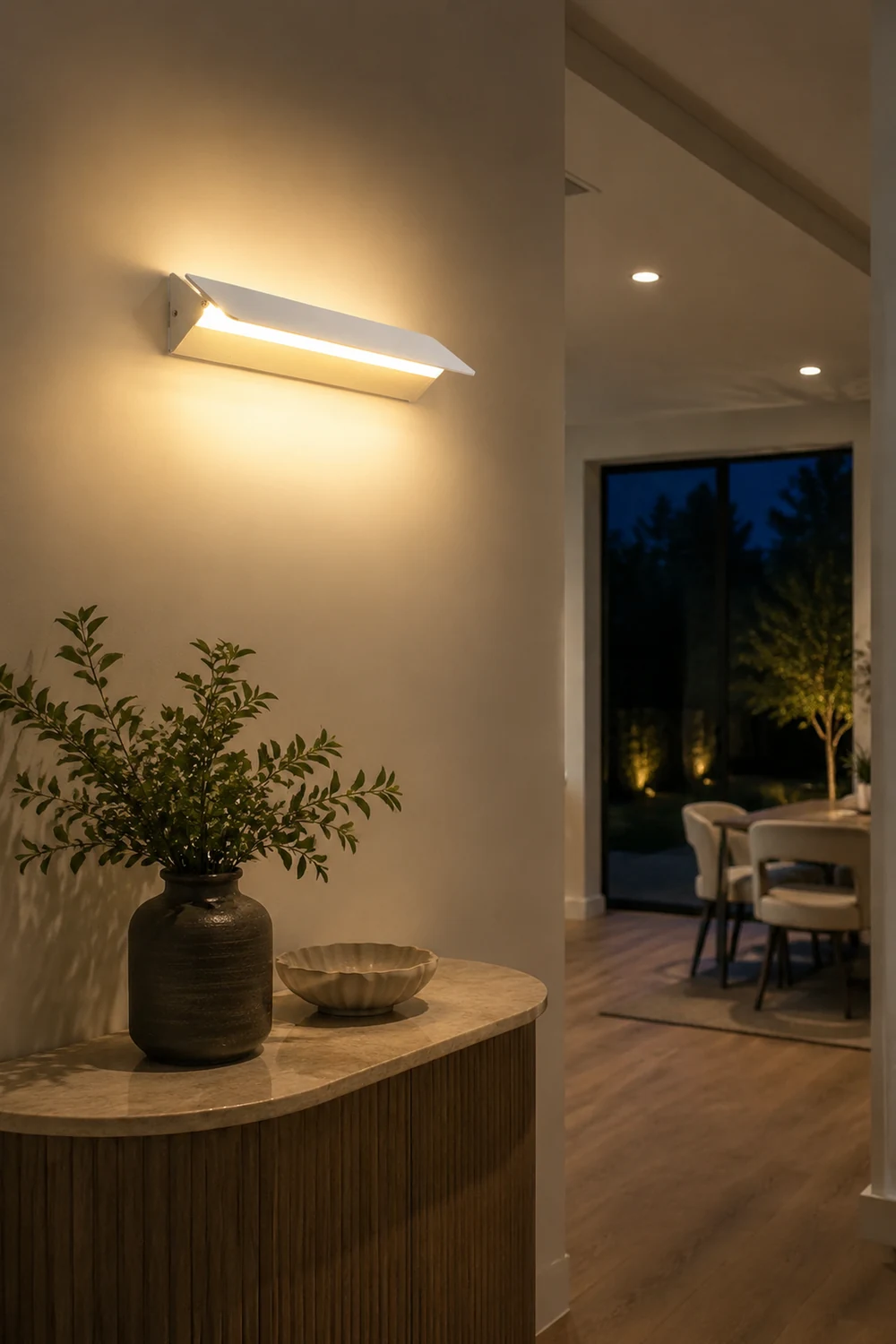 Orr LED Metal Indoor Wall Lamp Rotatable, White - Lumpaz