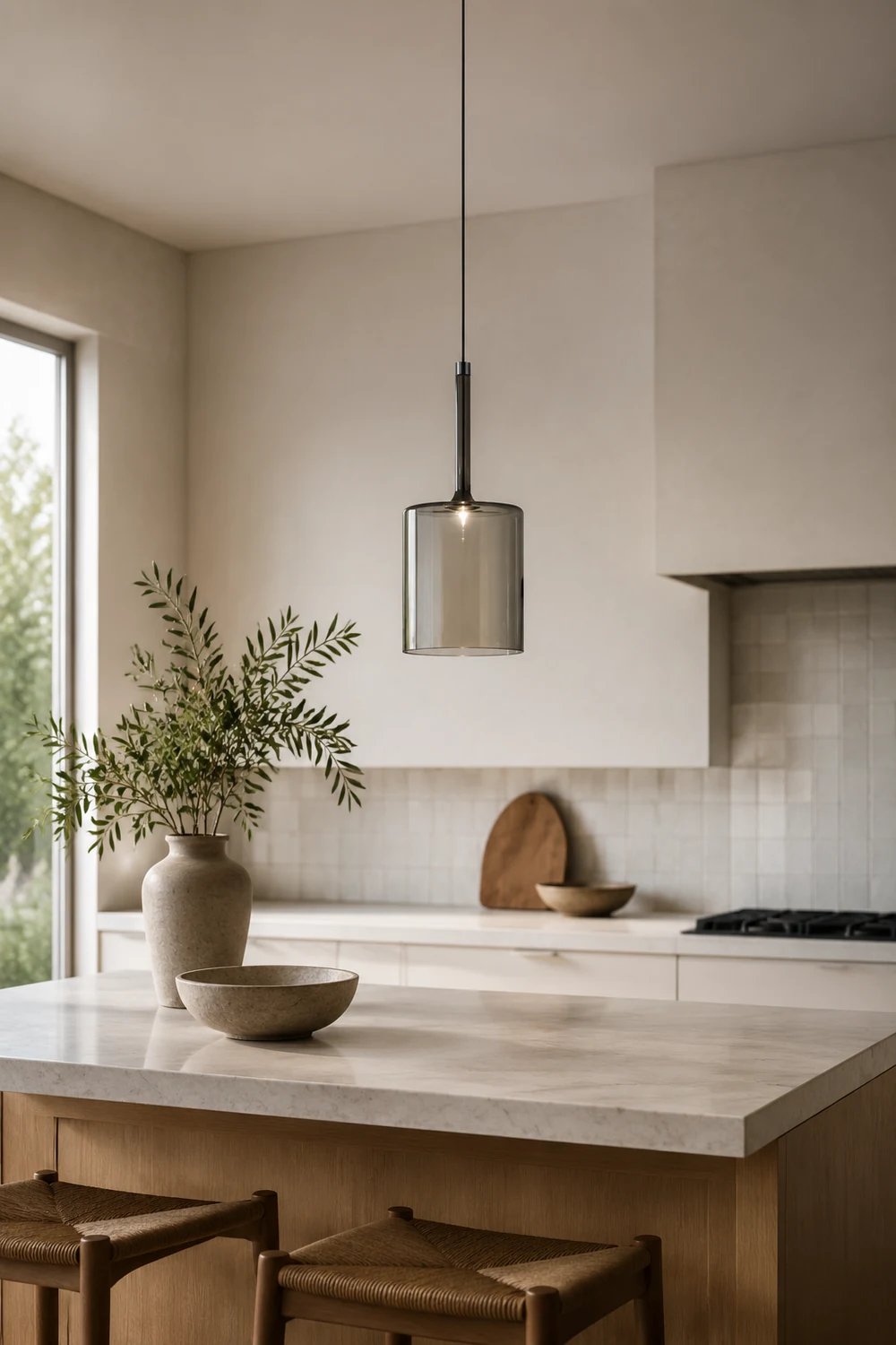Hailie Minimalist Modern Glass LED Pendant Light 3 Style - Lumpaz