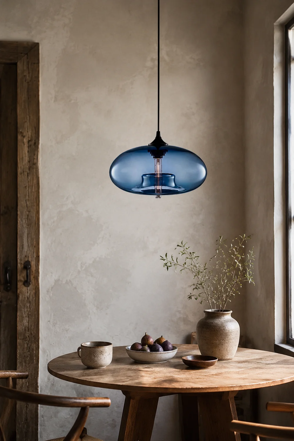 Hailie Modern Bread Shaped Glass Pendant Light 6 Color Living Room - Lumpaz