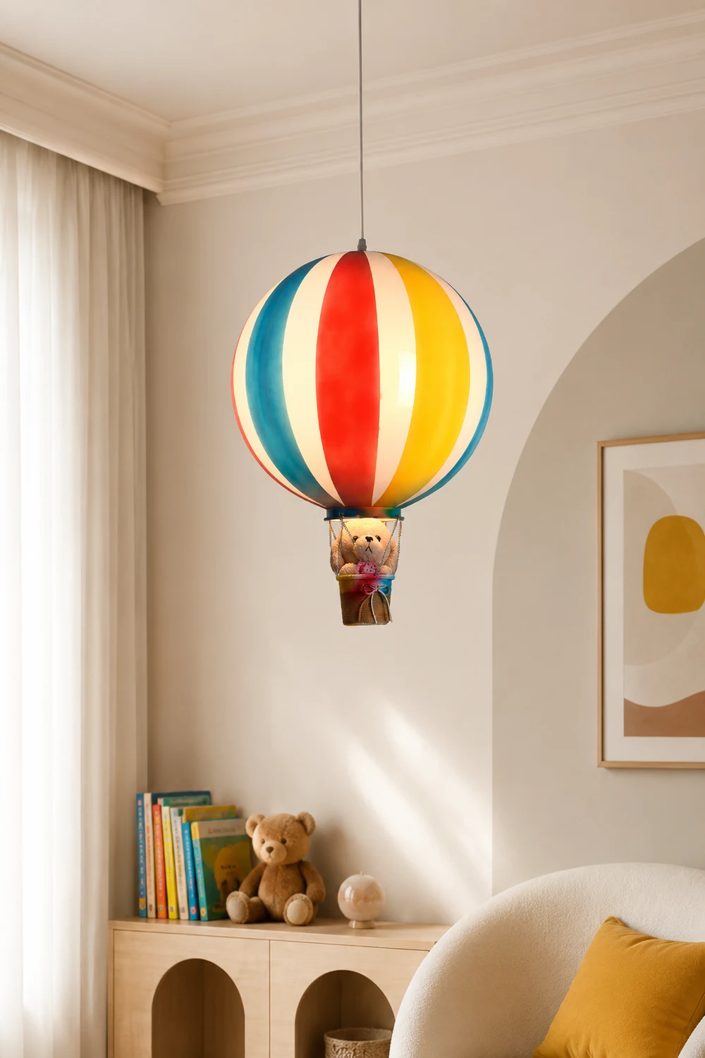 Nordic Creative Colorful Balloon Acrylic Pendant Light, Bedroom - Lumpaz