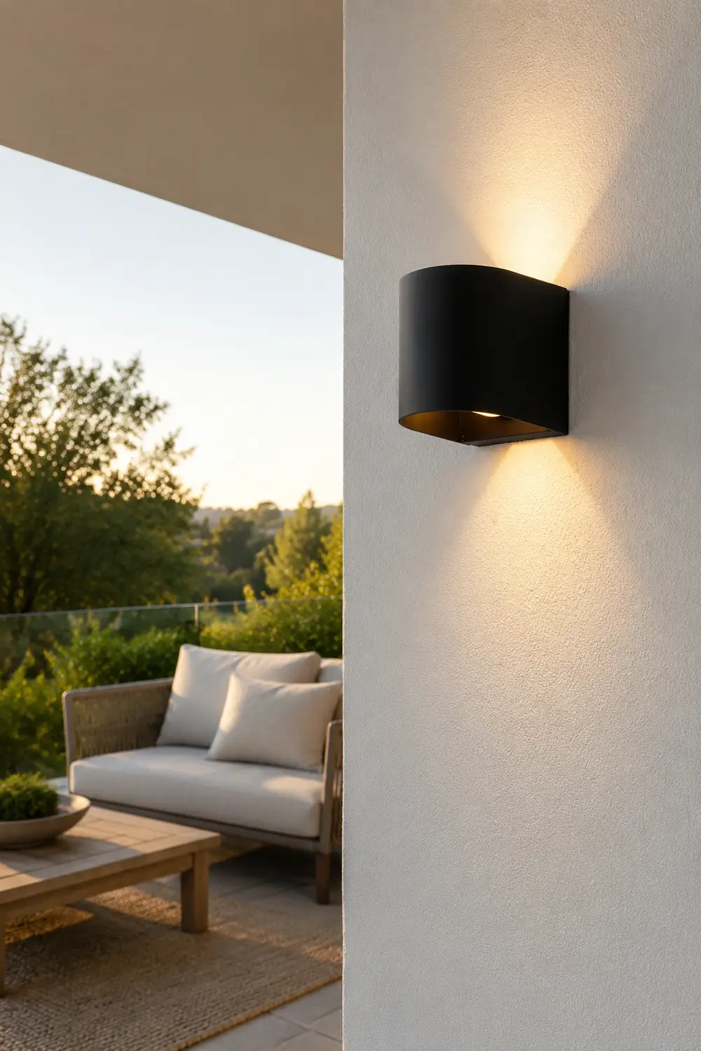 Orr Modern Cylinder Metal Outdoor Wall Lamp, Balck - Lumpaz