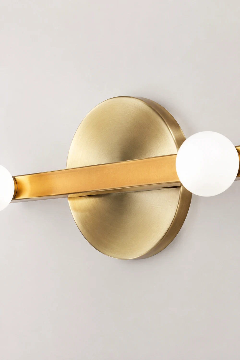 Avi Modern Linear Metal Wall Lamp, Gold, Bathroom - Lumpaz