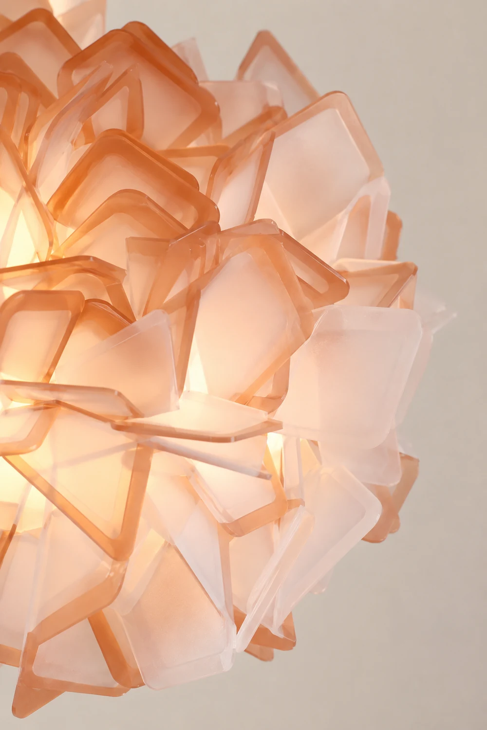 Morandi Art Deco Flower Acrylic Flush Mount Ceiling Light 7 Colors - Lumpaz