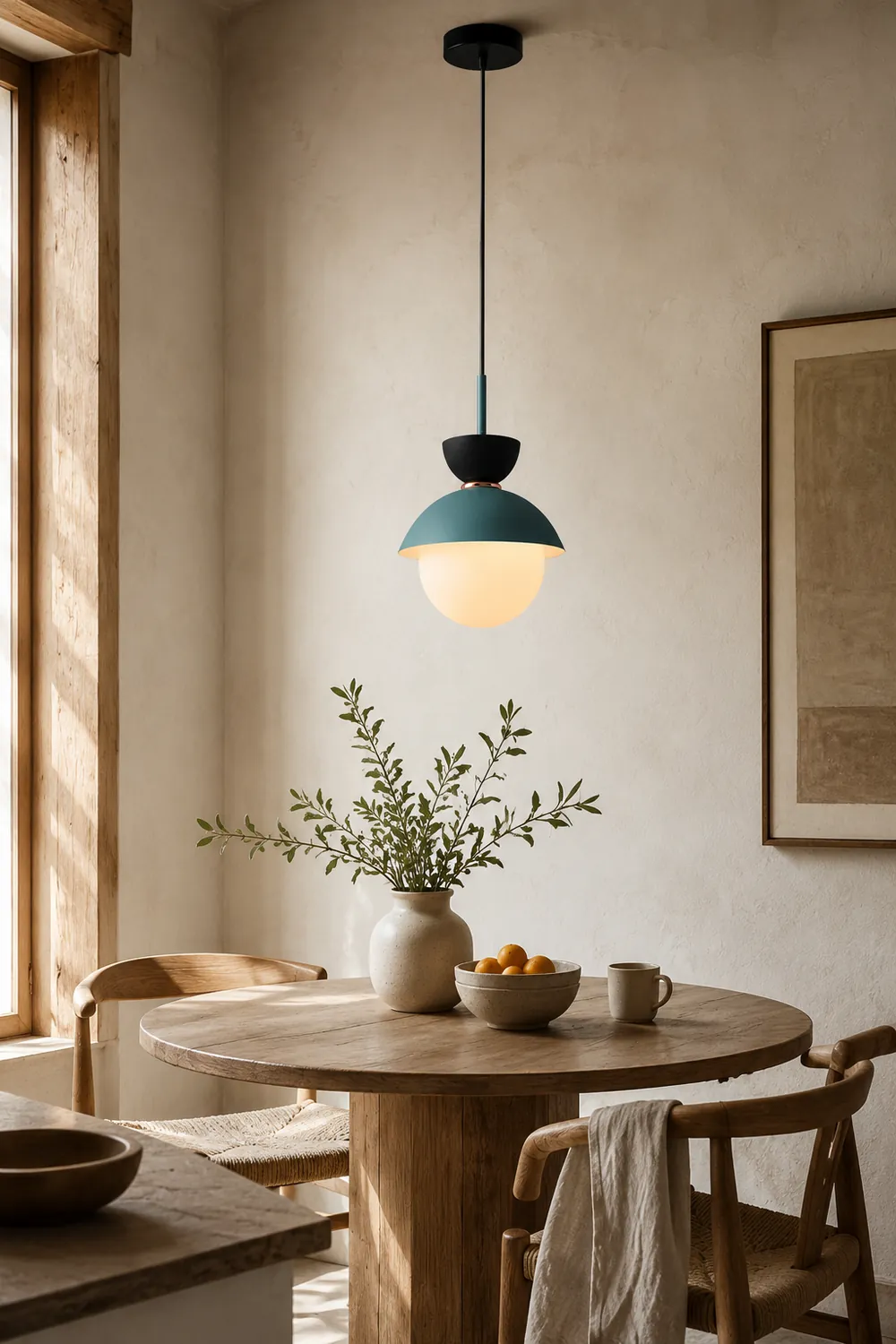 Cairns Nordic Metal Colorful Globe Pendant Light, Bedroom - Lumpaz