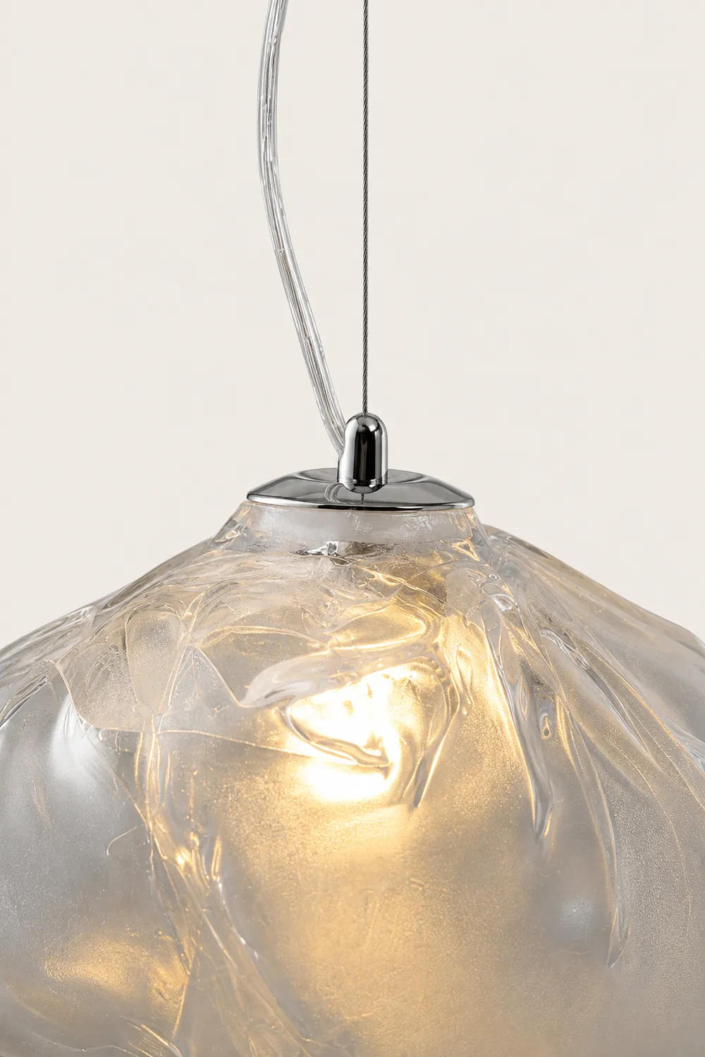 Byers Minimalist Spherical Metal/Glass Pendant Light, 3 Color - Lumpaz