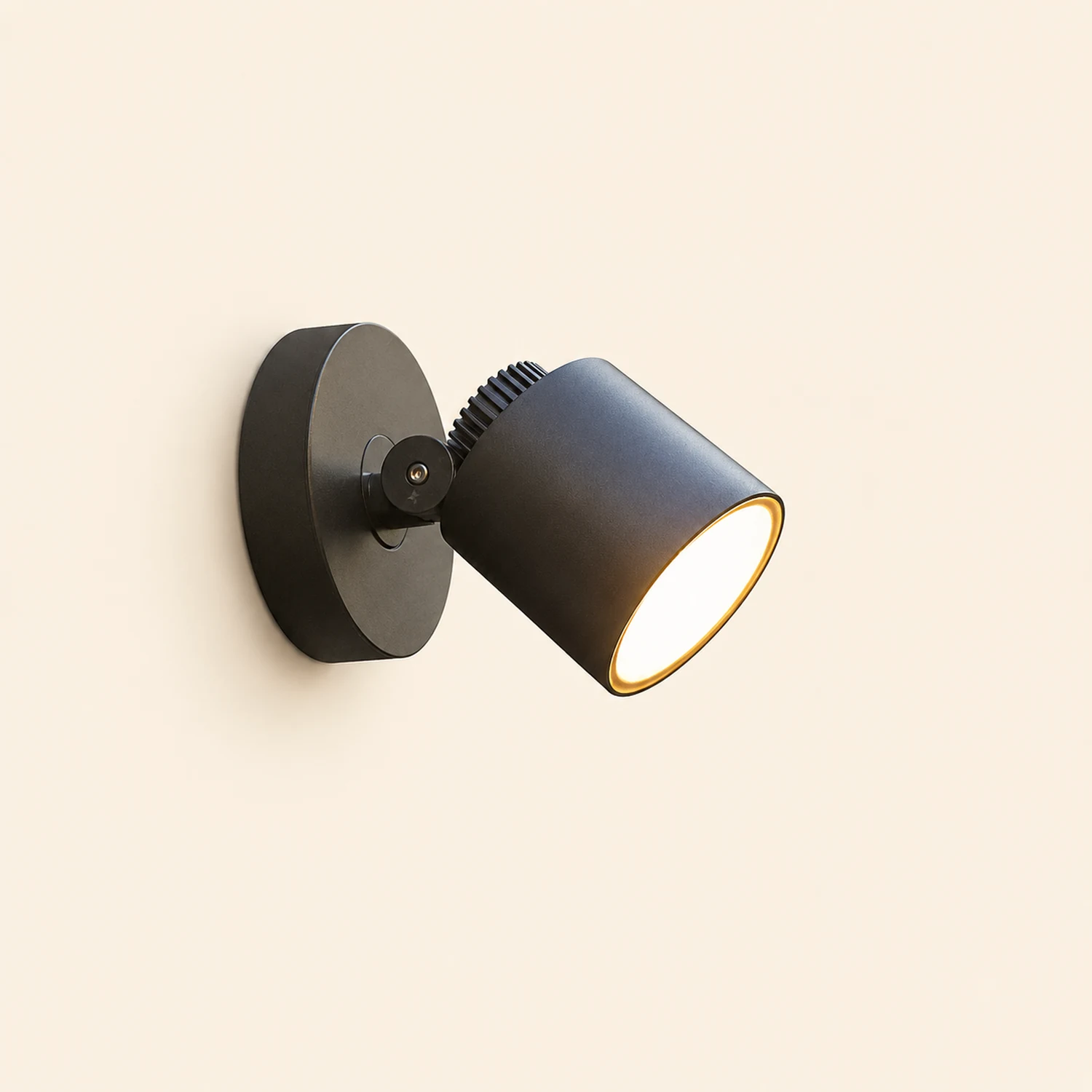 Orr Modern Camera Shape Metal/Acrylic Outdoor Waterproof Wall Lamp Spotlight, Black - Lumpaz