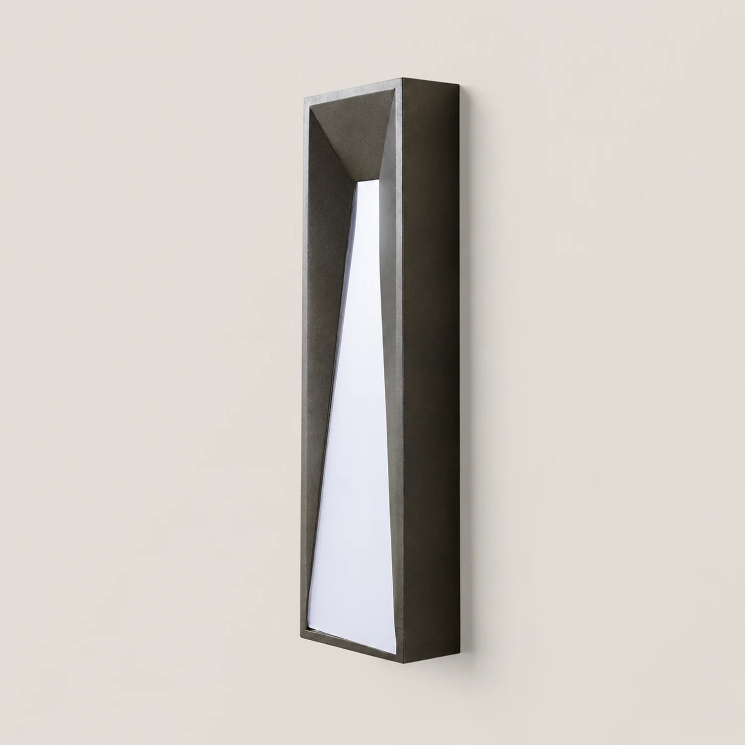 Orr Modern Rectangular Metal Outdoor Wall Lamp, Black/White - Lumpaz