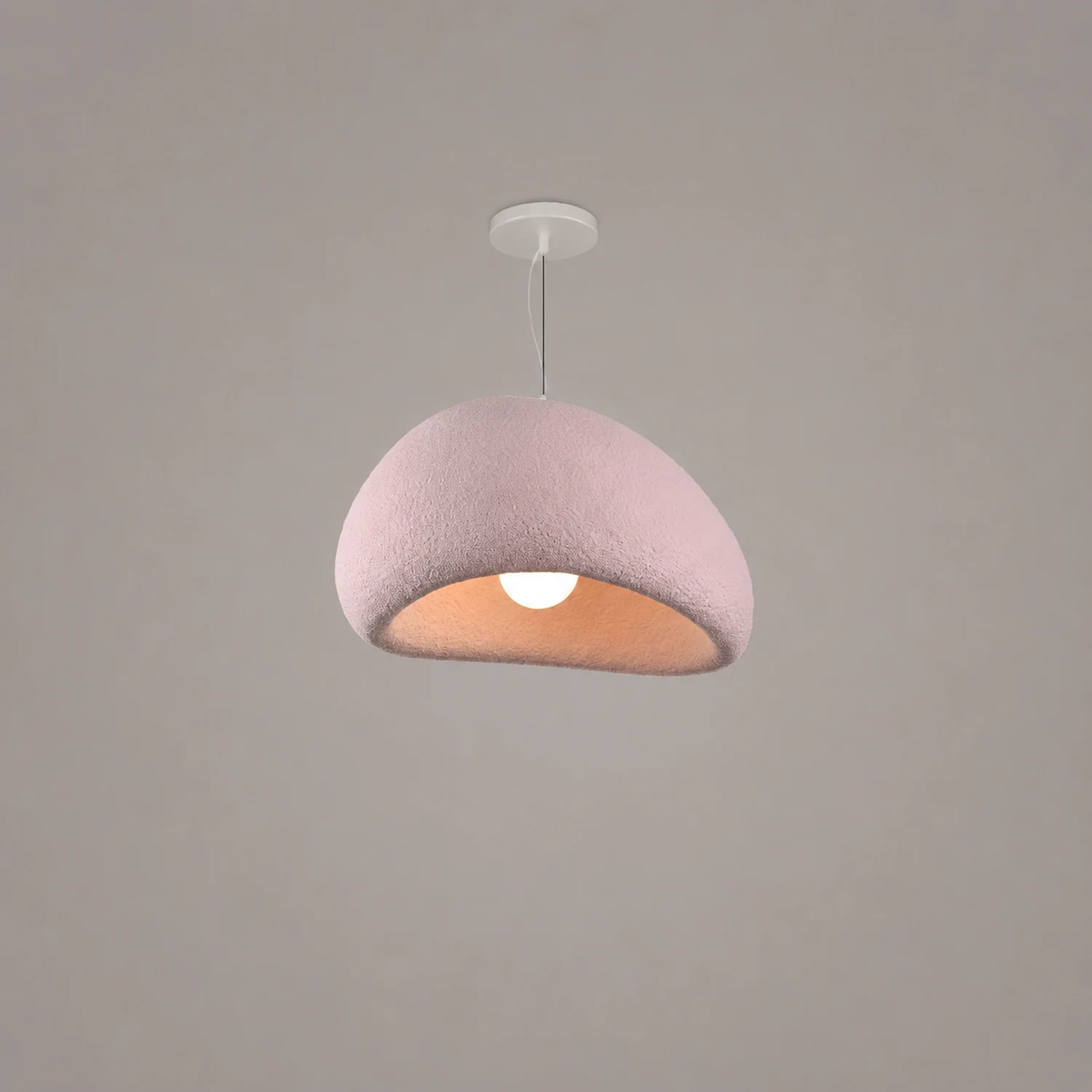 Byers Wabi-Sabi Spherical Cloud Pendant Light, Gray/White/Pink/Blue - Lumpaz