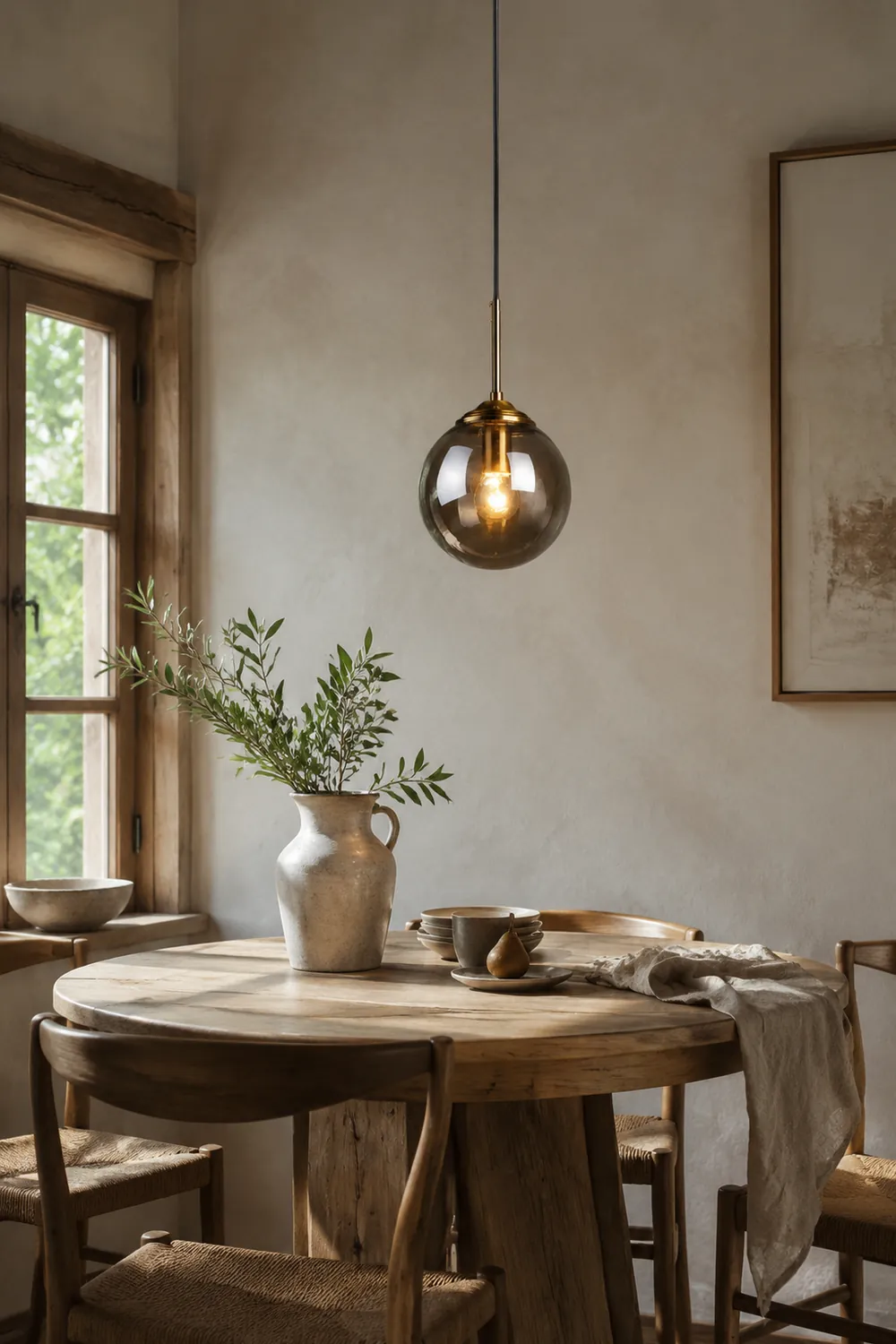 Valentina Designer Bubble Glass Pendant Light Smoke/Clear/Amber - Lumpaz