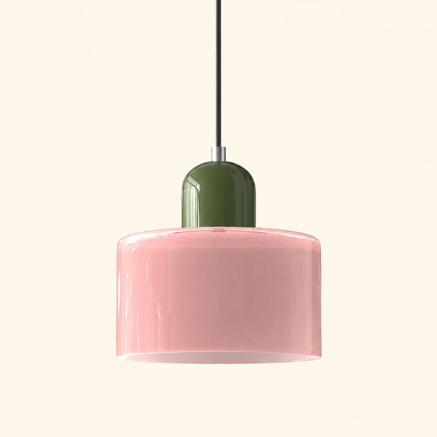 Morandi Modern White Glass Kitchen Island Pendant Light - Lumpaz