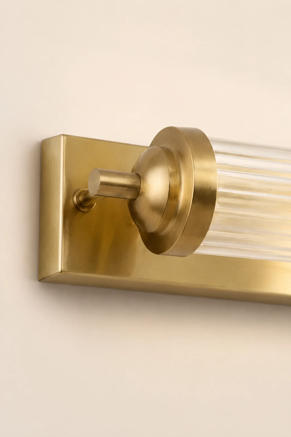Kristy Modern Cylindrical Metal/Crystal Mirror Front Wall Lamp, Gold - Lumpaz