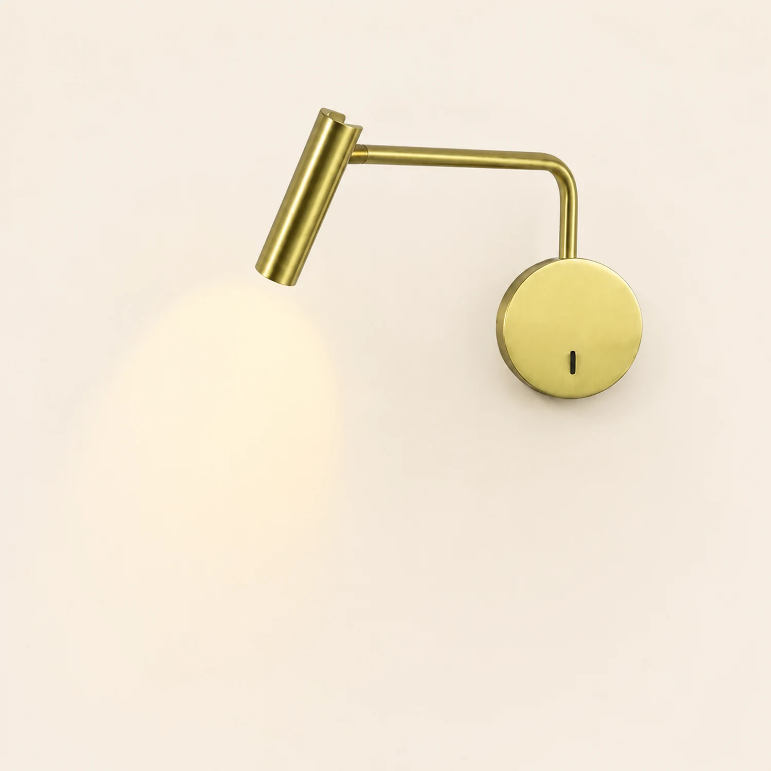 Orr Wall Lamps Swing Arm Modern, LED Spotlight, Black/White/Gold, Corridor - Lumpaz