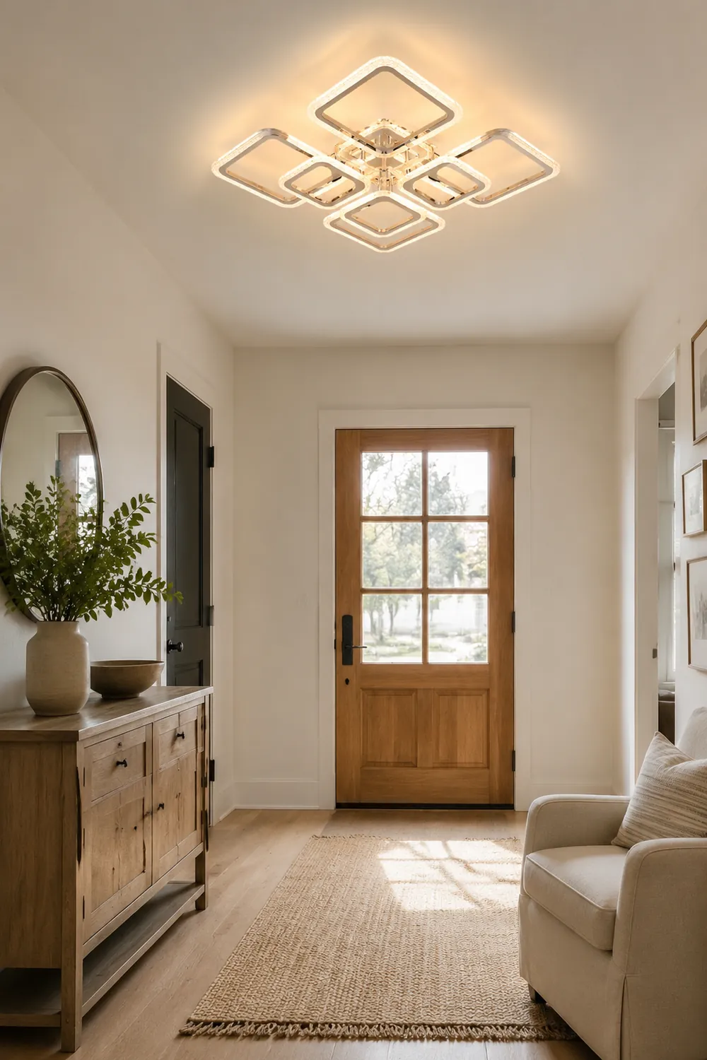 Lacey Modern Square Flush Mount Ceiling Light - Lumpaz