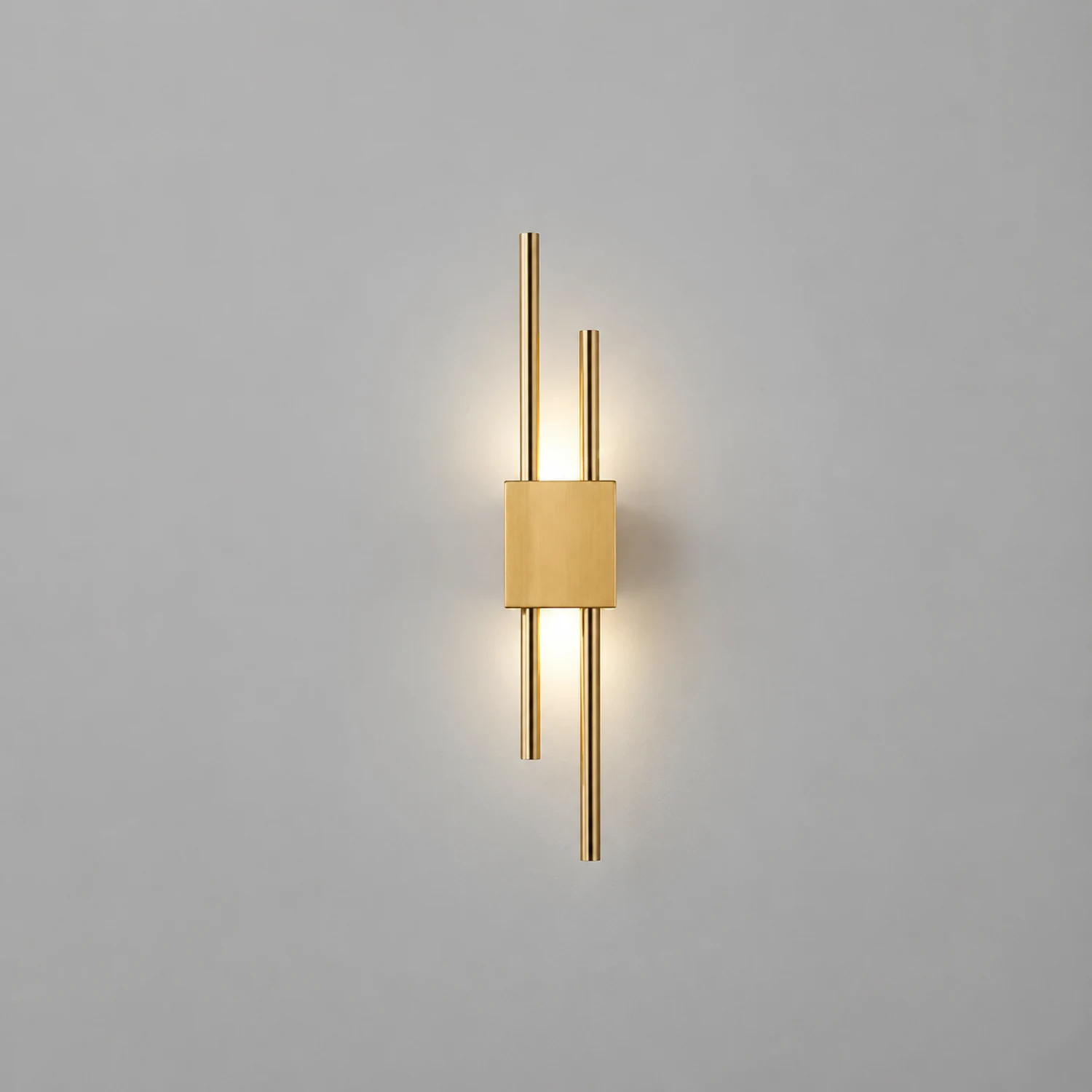 Alana Modern Metal/Marble LED Wall Lamp, Black/Gold/Green - Lumpaz