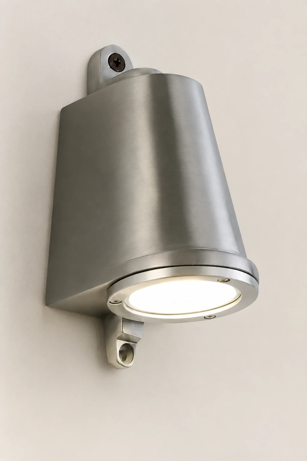 Orr Industrial Metal Bell Shaped Outdoor Wall Lamp, Black/Gray/Coppery/Aluminum - Lumpaz