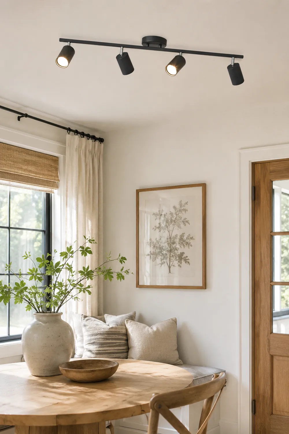 Haney Black Modern Ceiling Light Spotlight Cast, 3 Color, 3/4/5/6 Head - Lumpaz