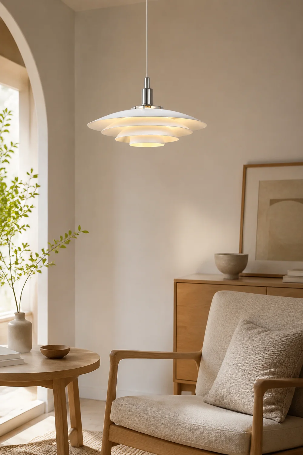 Carins Cluster White Nordic Pendant Light Living Room/Kitchen - Lumpaz
