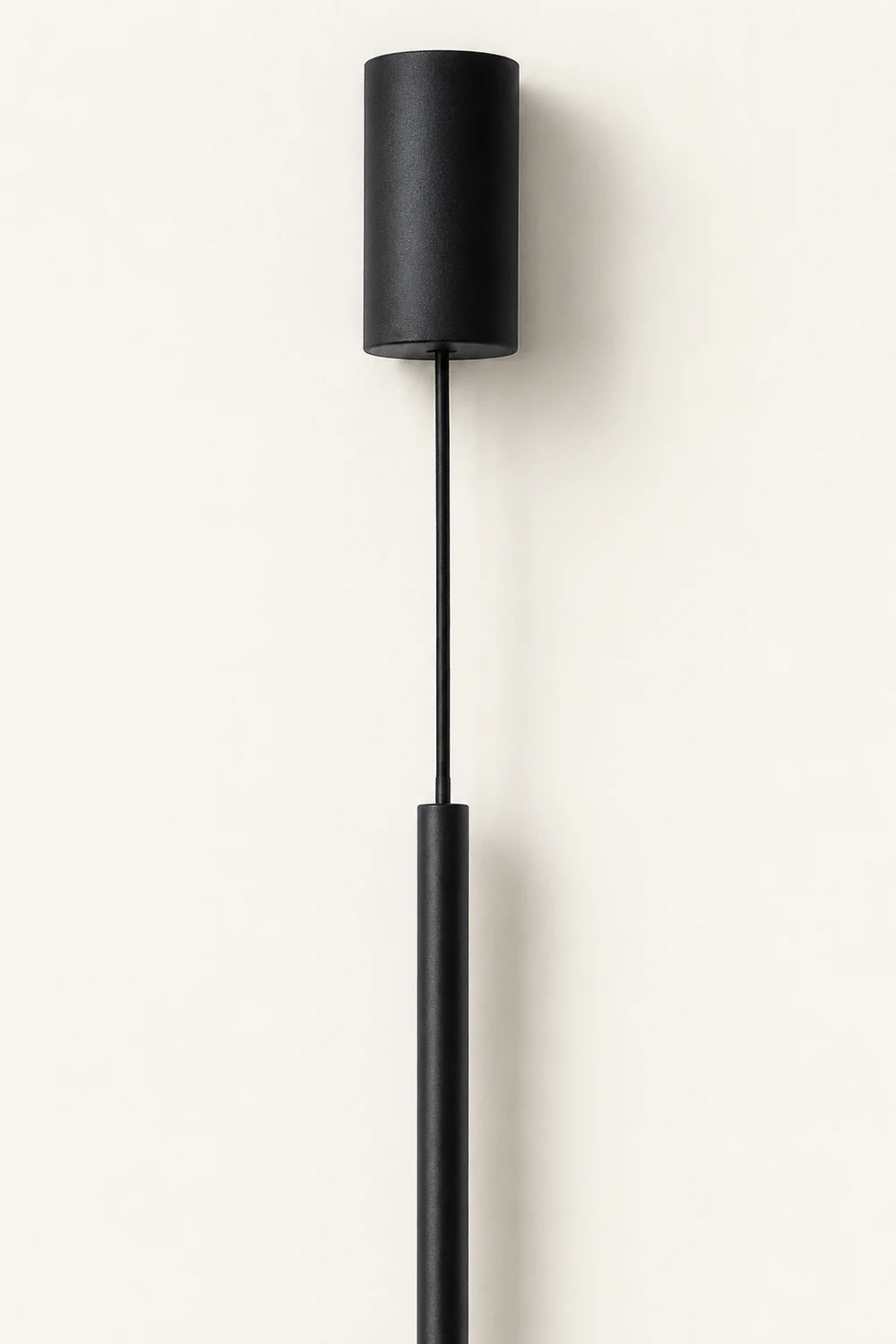 Edge Minimalist Linear Metal/Acrylic Pendant Light, Black - Lumpaz