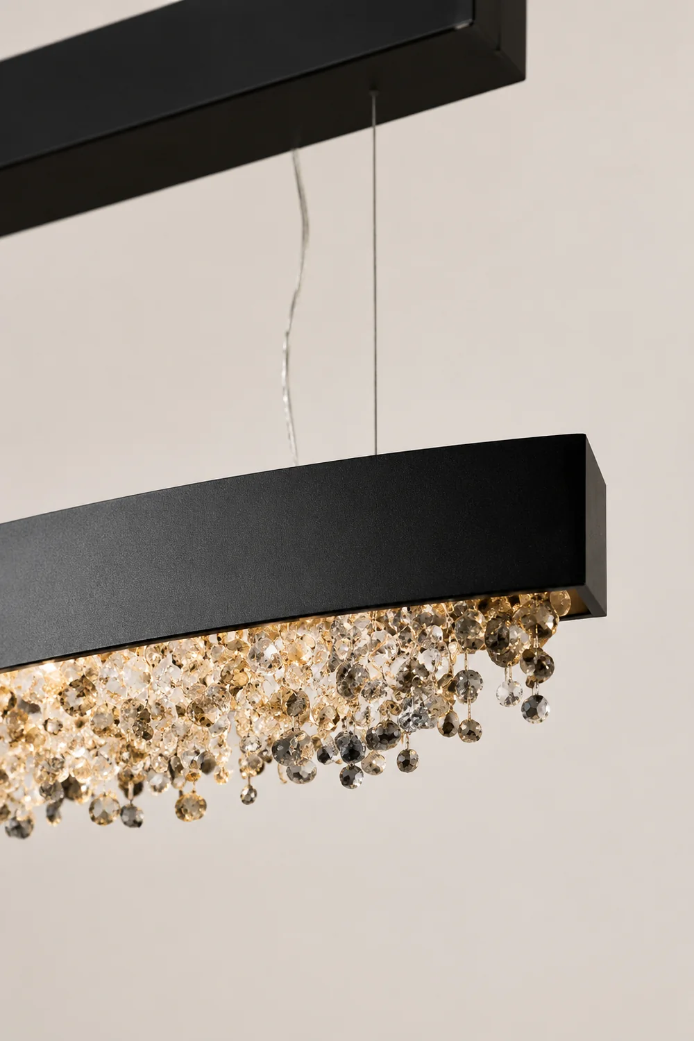 Marilyn Modern Crystal Pendant Light Black/White/Brown/Gold - Lumpaz