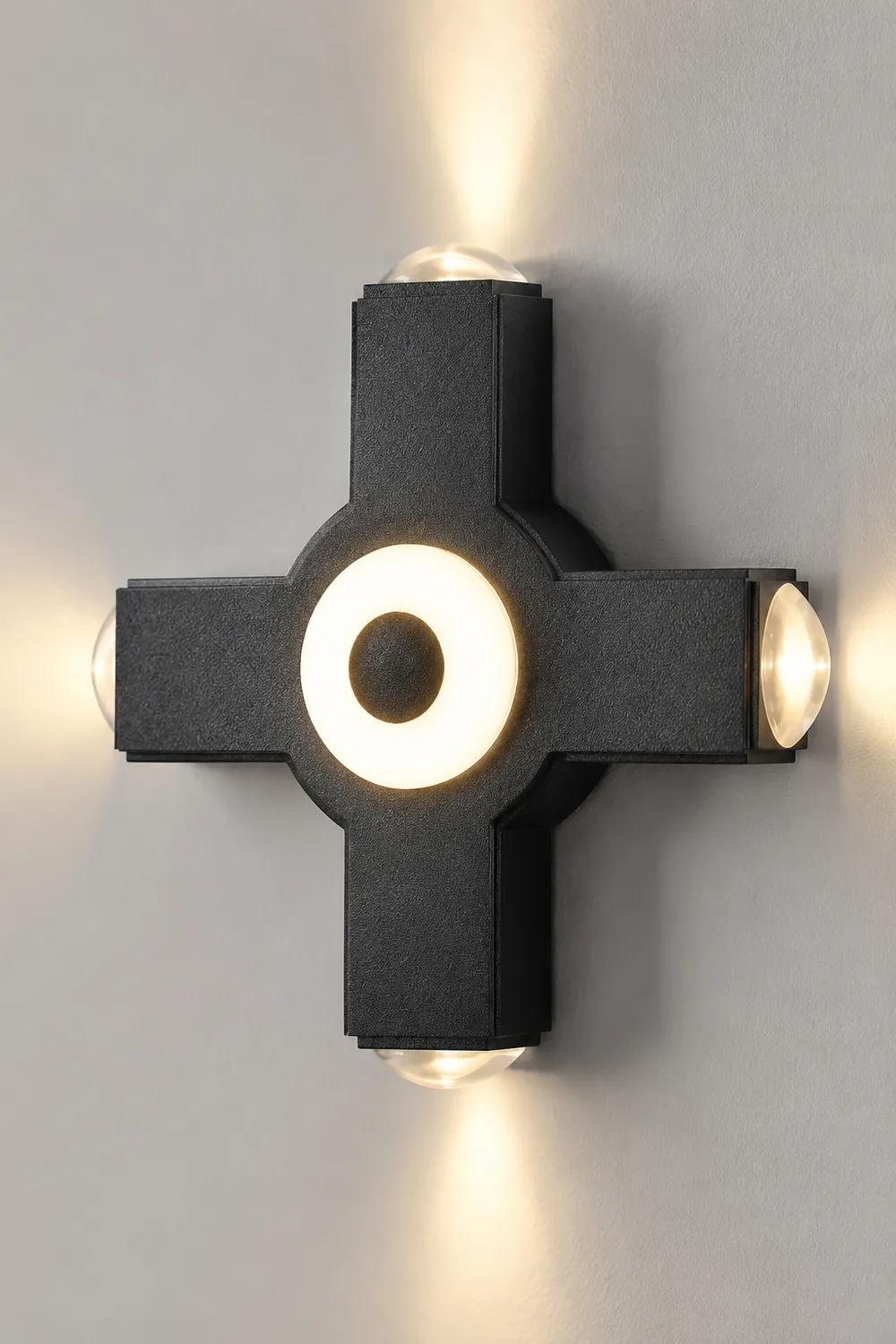 Orr Modern Waterproof Minimalist Cross Outdoor Wall Light Garden/Corridor - Lumpaz