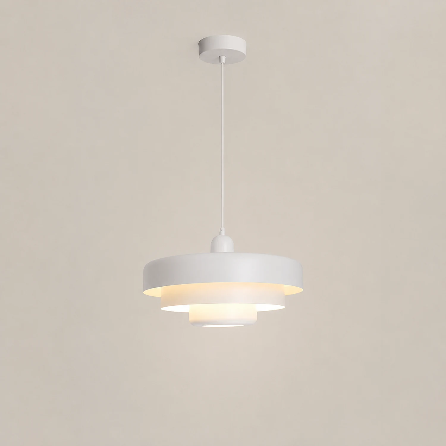 Morandi Modern LED Pendant Light OrangeMetal Living Room/Kitchen - Lumpaz