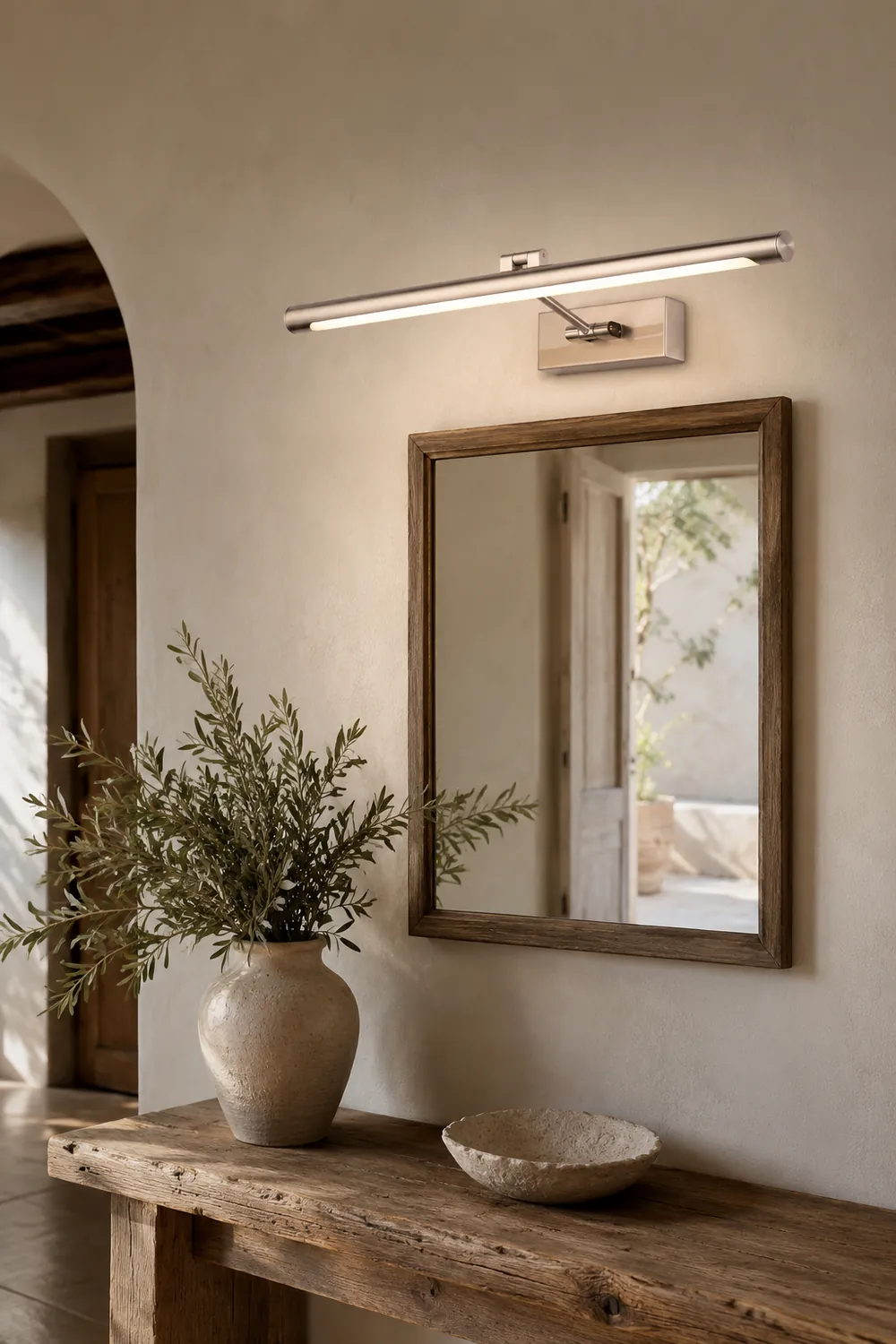 Leigh Modern Linear Metal/Acrylic Wall Lamp, Champagne Gold - Lumpaz