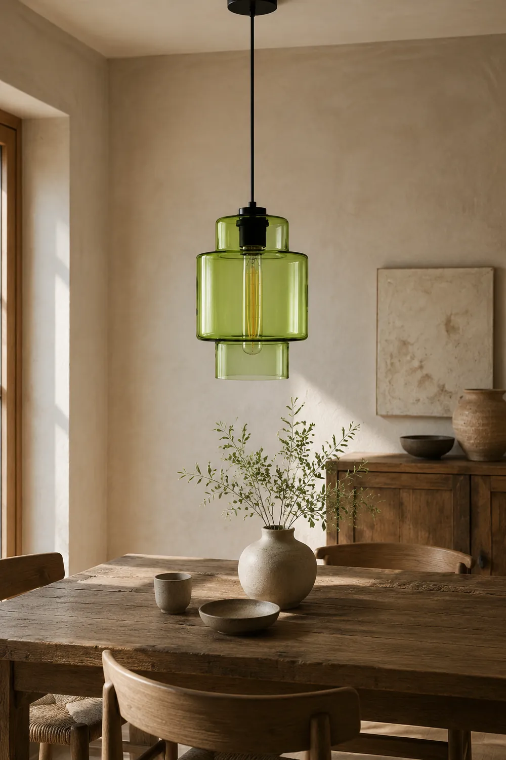 Zaid Modern Art Deco LED Cylindrical Metal/Glass Pendant Light - Lumpaz