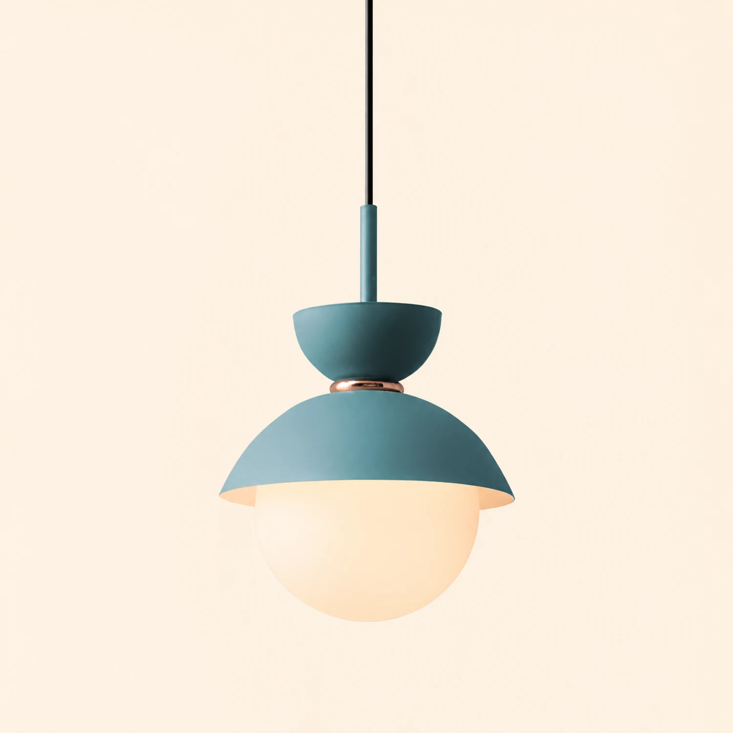 Cairns Nordic Metal Colorful Globe Pendant Light, Bedroom - Lumpaz