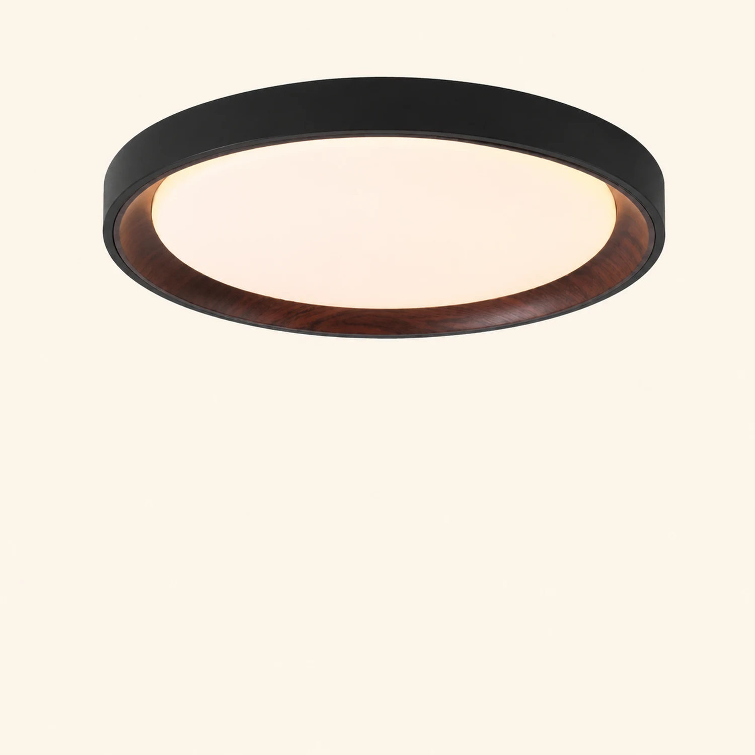 Quinn Modern LED Flush Mount Lighting White Wood/Acrylic Kitchen - Lumpaz