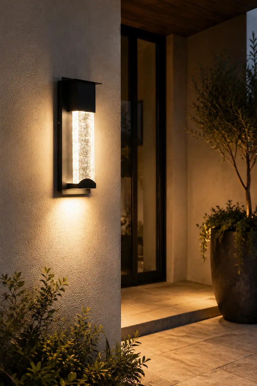 Orr Outdoor Wall Lamp, Steady/Sensor Lights - Lumpaz