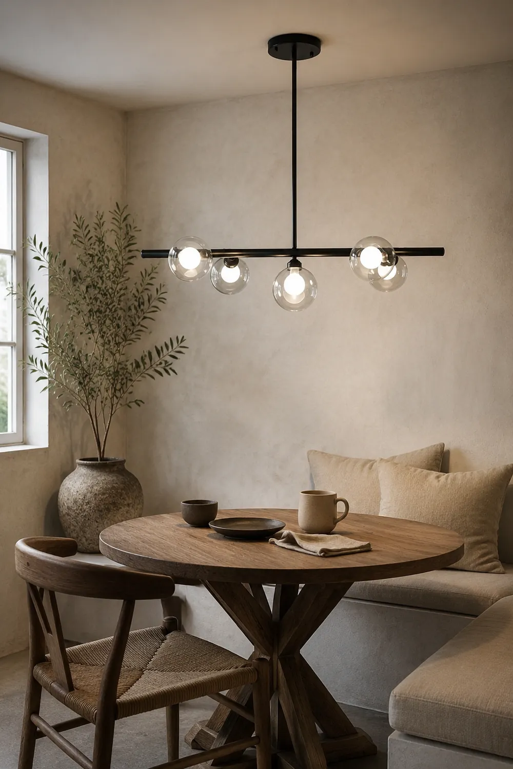 Valentina Nordic Linear Pendant Light Black Gold Kitchen Islands - Lumpaz