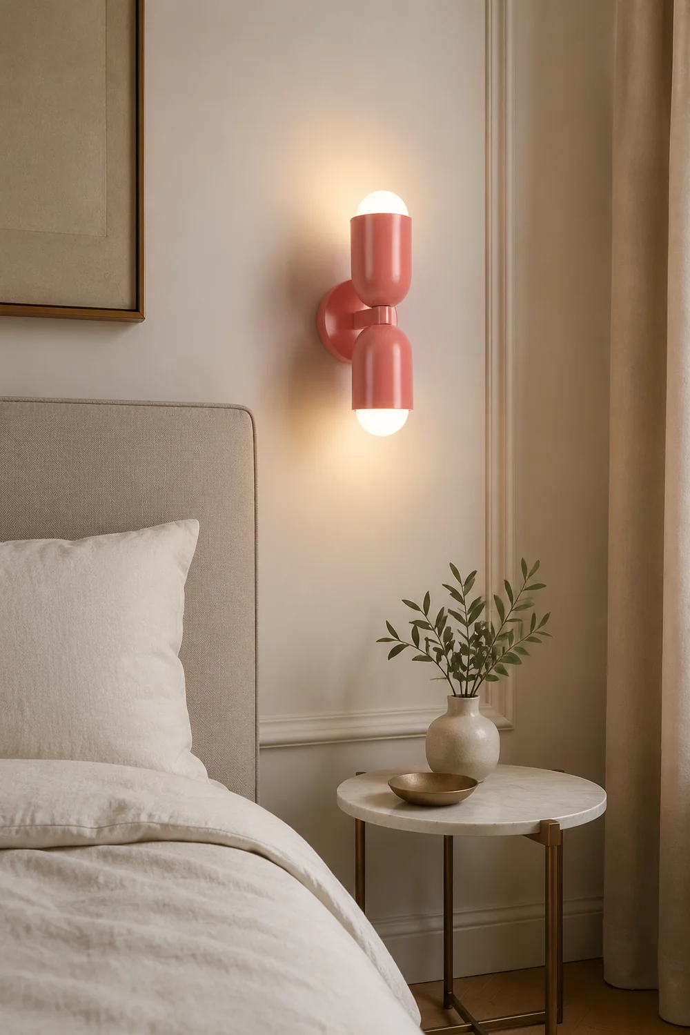 Morandi Modern Art Decoration Double-Headed Colorful Wall Lamp - Lumpaz