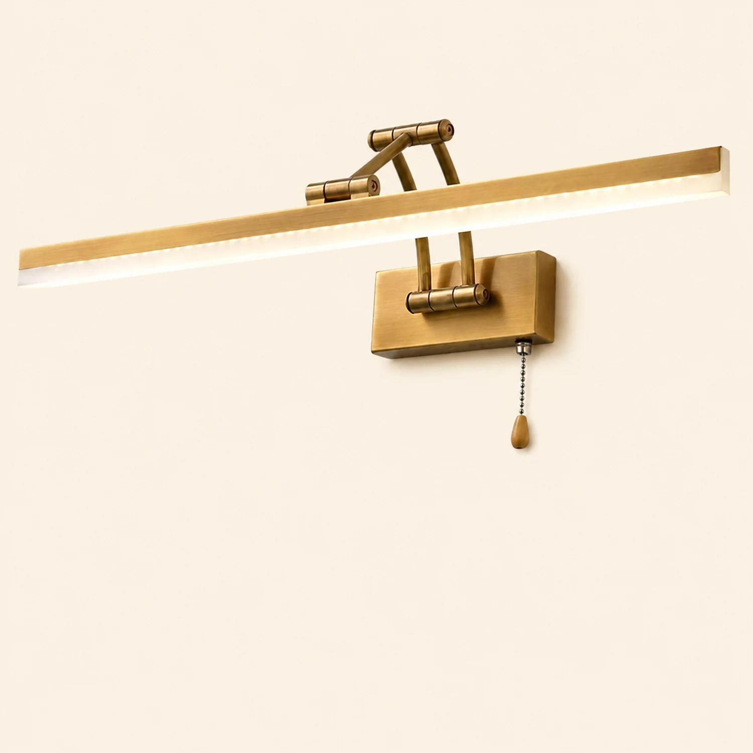 Leigh Linear Arc Light Poles Metal Black Vanity Wall Lamp - Lumpaz