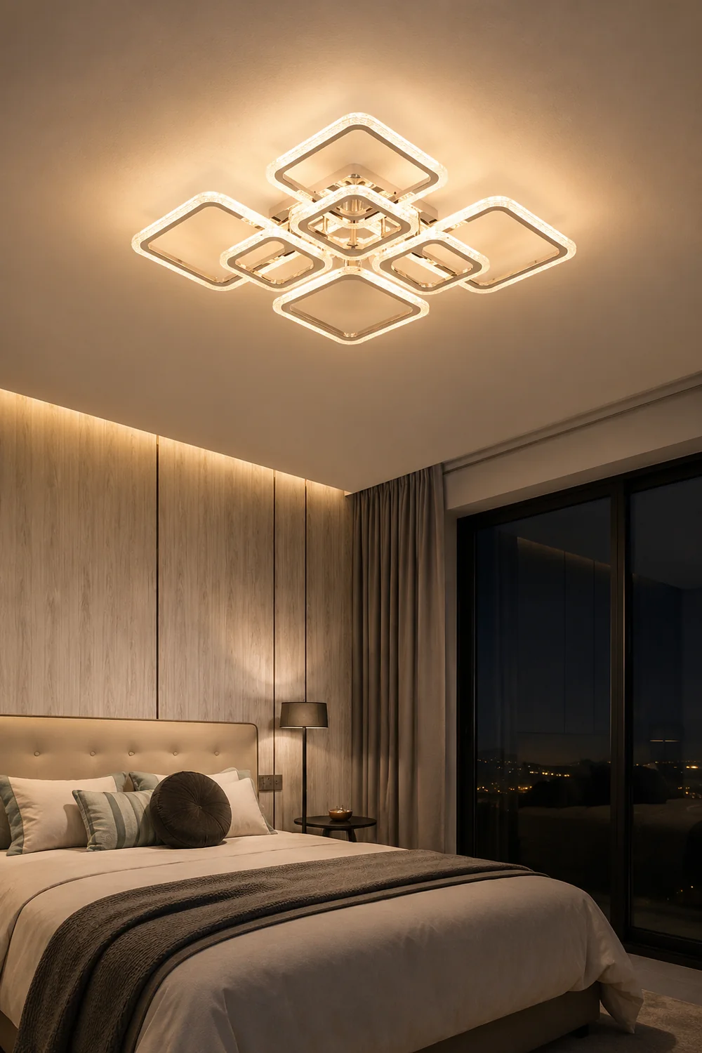 Lacey Modern Square Flush Mount Ceiling Light - Lumpaz